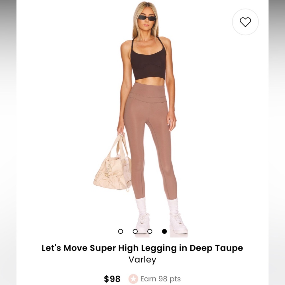 NWT Varley Let’s Move Bra Top and Super High Rise Leggings Tights TWO PIECE SET - Picture 5 of 17